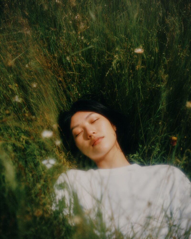 Cinematic portrait — tall composition, warm palette